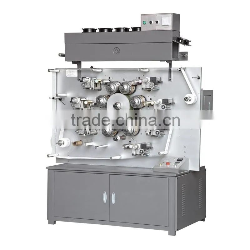 2/3/4/6/7/8 color Satin/Ribbon/Paper/Fabric/Elastic tape/Flexographic Label Printing Machine for sale