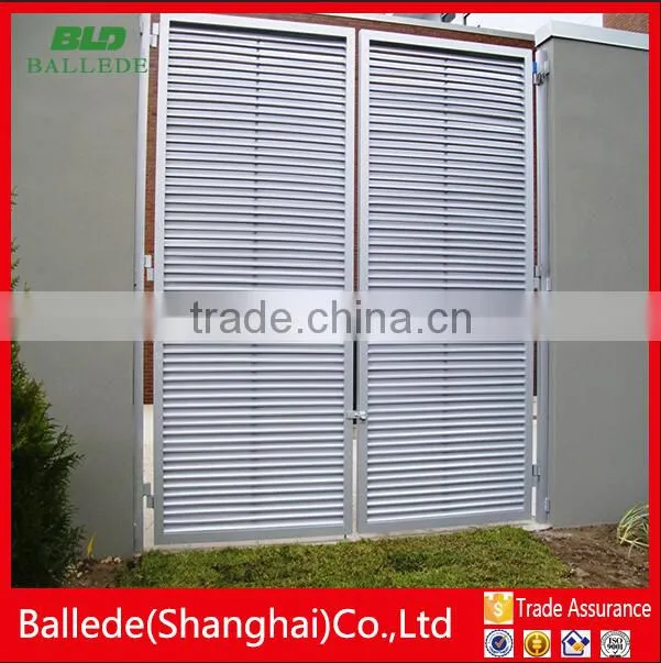 custom aluminum fixed louvre door