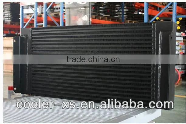 aluminum fin,casting tube , intercooer / CAC / air cooler/ aftercooler for compressor