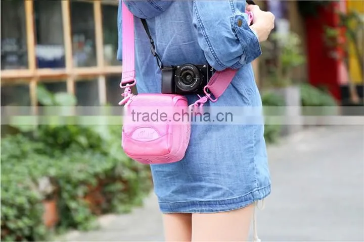 Camera Bag KIWIFOTOS Pink Mirrorless Camera Case For Beauty Girl Neoprene Camera Bag