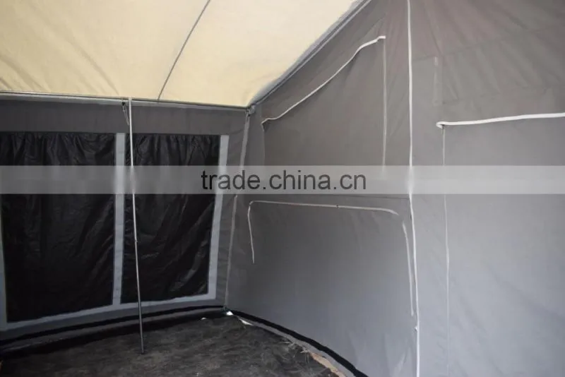 Heavy duty high quality polycotton camper trailer tent camp let trailer tent for sale