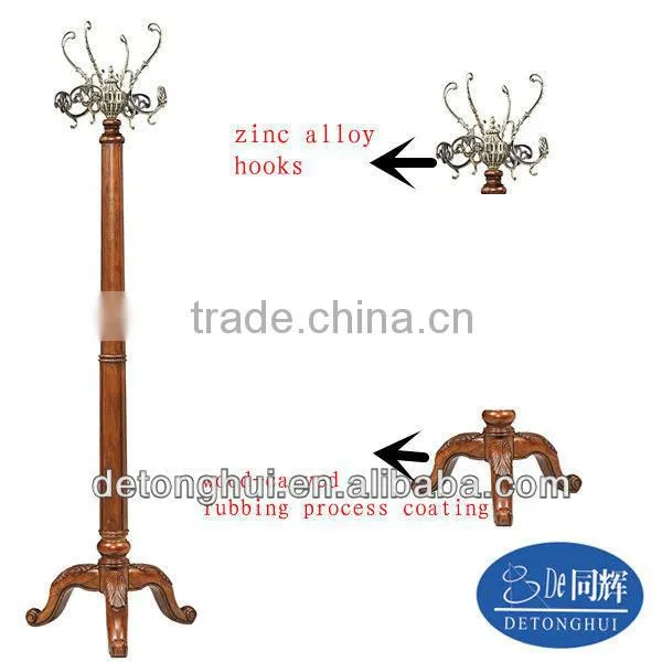 Classic wooden coat hanger stand(S-09#)