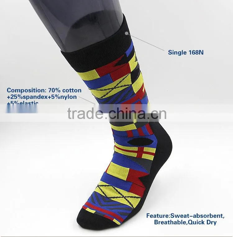 New! novelty colors cotton and nylon men socks