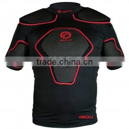Rugby protection padded top short American Football pro combat compression gear padded protection wear