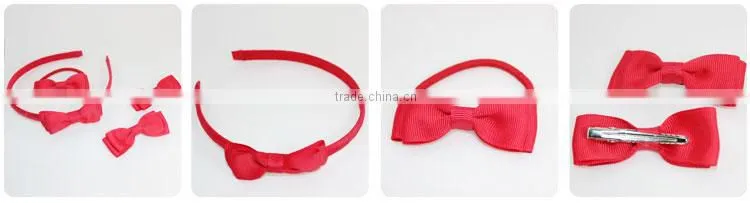 fancy hair accessories girls hair accessories good quality kid fancy hair bands grosgrain elastic bow headband wholesaler