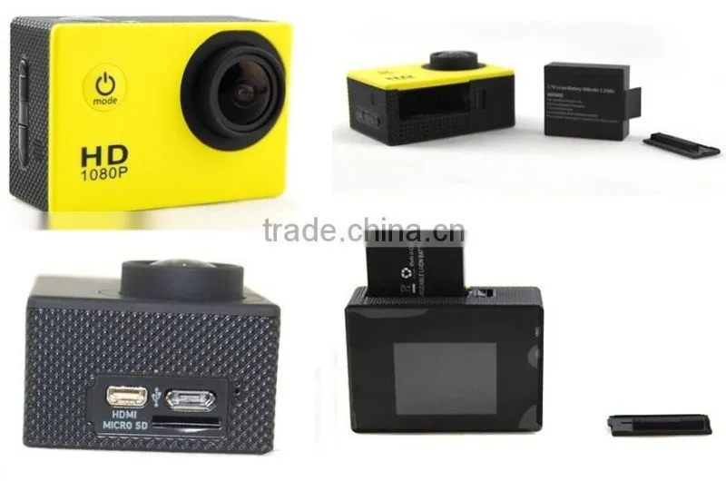 2016 new mode waterproof full HD wrist remote control wifi sport camera 1080P