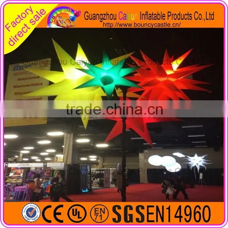 Custom giant Inflatable LED Color Changing Stars