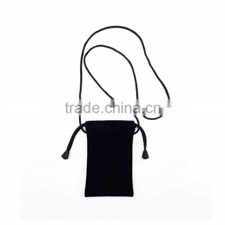 Velvet pouch with drawstring small velvet pouches for jewelry/camera lens/mobile