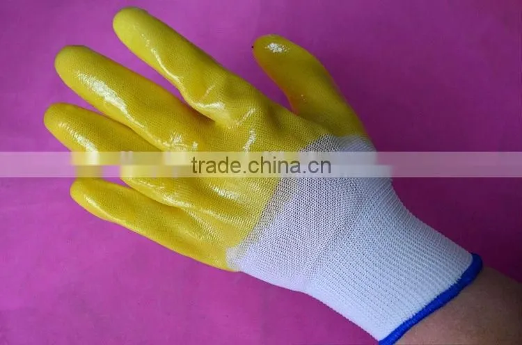 Cheap nylon nitrile coated gloves manufacturer