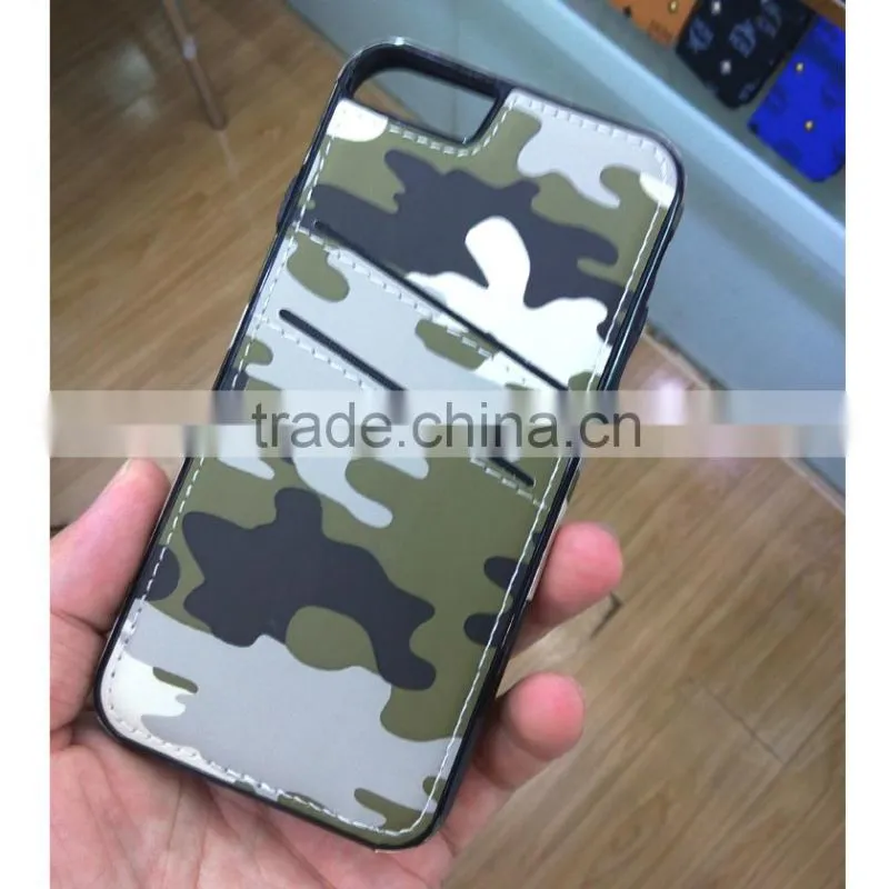 Hybrid PU Leather TPU Mobile Phone Case For Apple Iphone 6 6s Plus