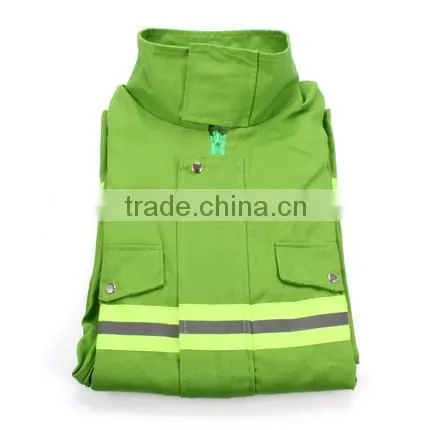 97type Green Orange Comfortable cotton kids fire suits