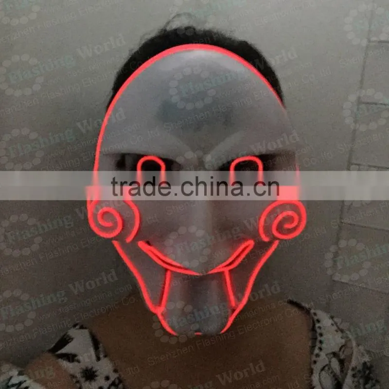Wireless Fashion masquerade neon party mask, party supplies fashion flashing neon party mask