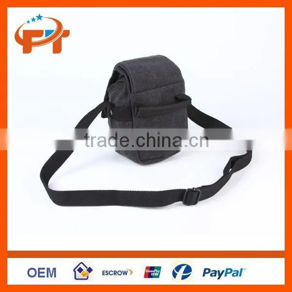 New Canvas Camera Waterproof Digital Bag for Canon Nikon SLR - Sooty Black