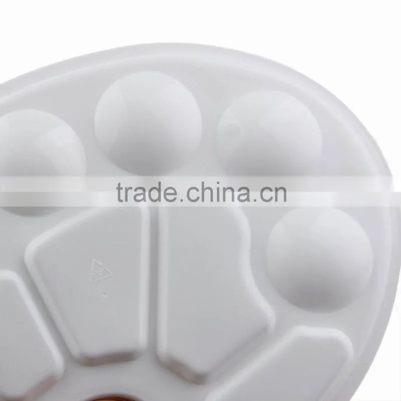 10 Well Oval Profesional Plastic Paint Palette
