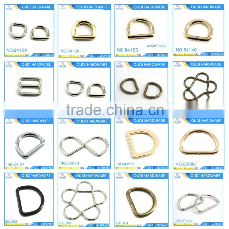 12mm zinc alloy clamp d metal buckle ring