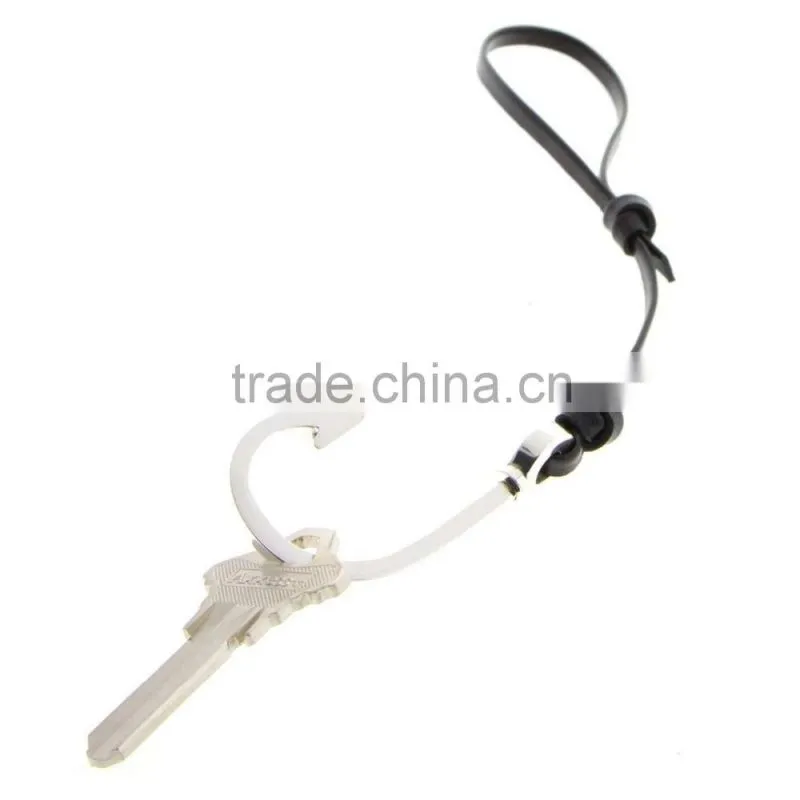 2015 fashion stainless steel anchor keychain