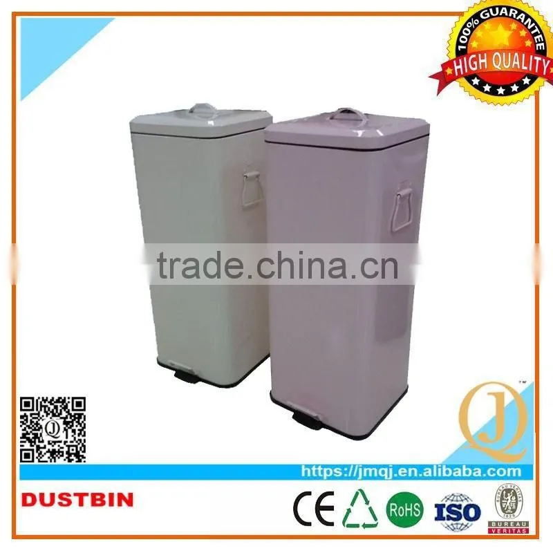 20L metal foot pedal dustbin for waste office waste Garbage Bin For Sale