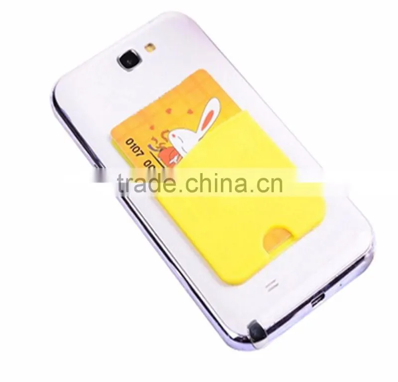 smart non-slip phone sticky card holder/cute silicone phone stickers
