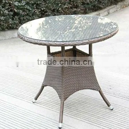 outdoor & indoor auminum rattan side table
