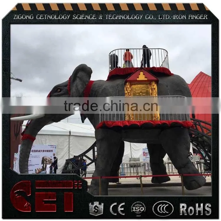 Cetnology- Big size 12m long mechanical elephant model