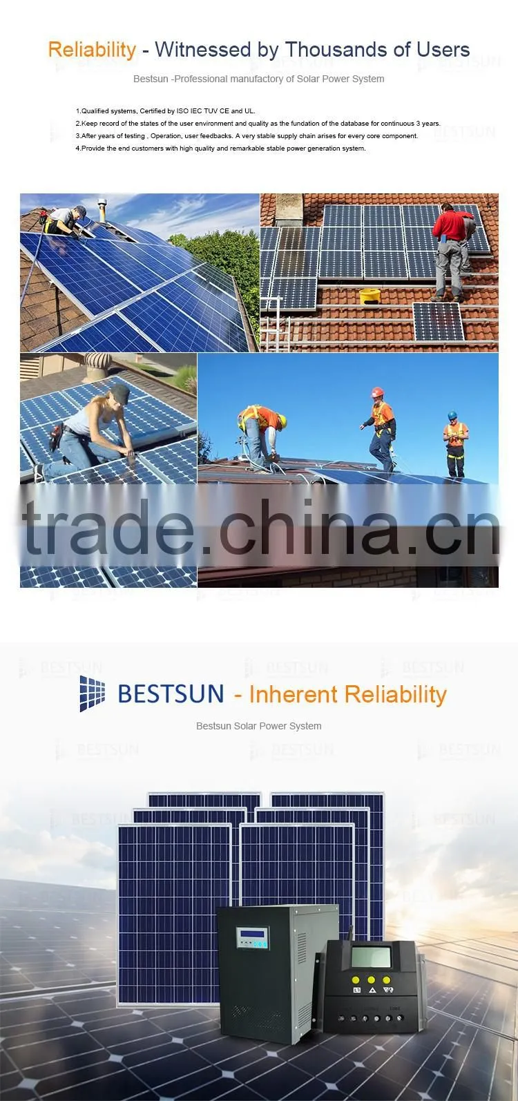 2016 hot sale 3000w portable home solar power generator