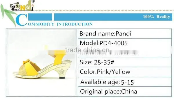 2014 Latest design beautiful fancy girls high heel sandals