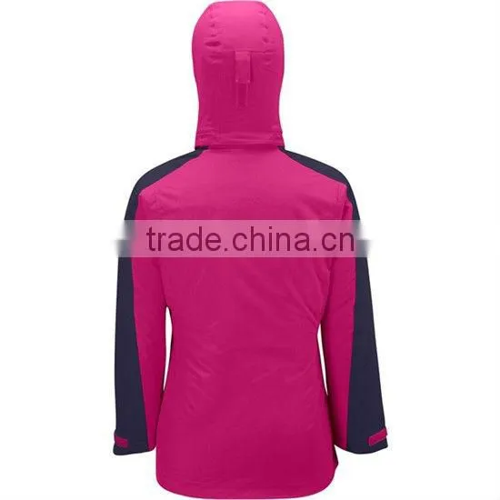 New design kids ski hooded jacket
