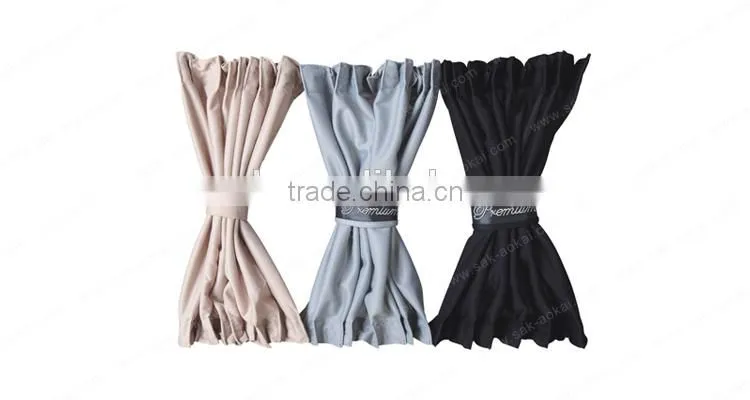 Luxury thick car side window curtain, aluminum rails car sunshade