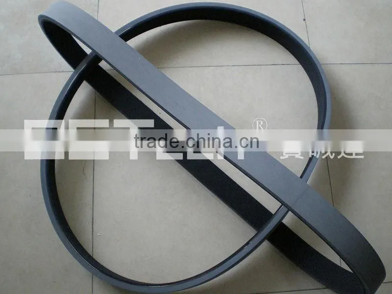 Ribbed belt vulcanized gray rubber
