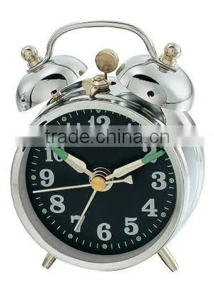 2.8 inch Metal case mechanical alarm clock