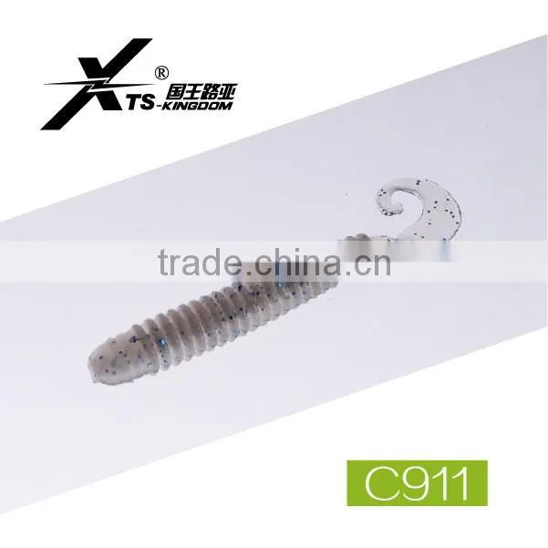 50mm 0.78g,75mm 2.2g Artificial Worm Maggot Lures Wholesale