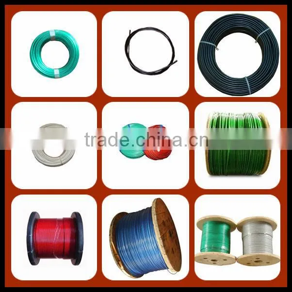 7x7 vinyl jacketed wire rope