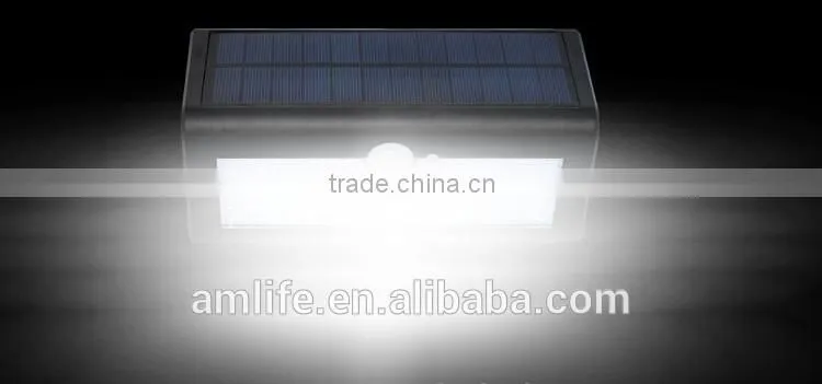 36LED Solar Powered triangle Sensor LED outdoor Wall Mounted light