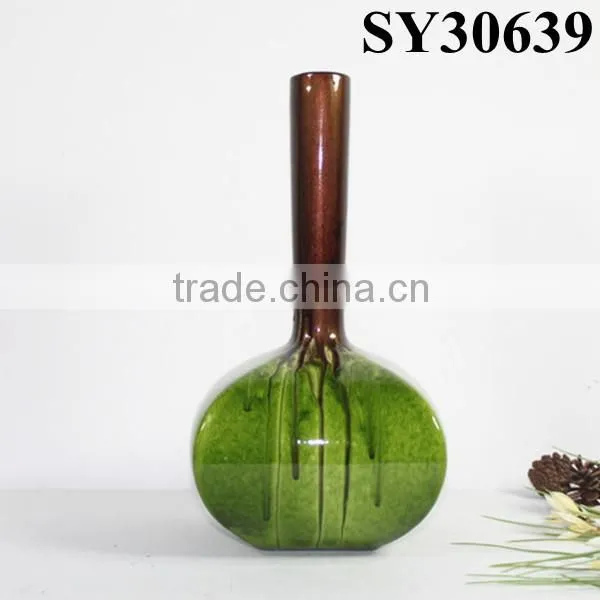 Glazed vase for sale orange big china ceramic vase
