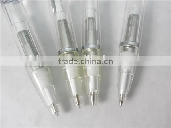 2016 New Novelty Plastic Flashing Led Light Ballpoint Pen