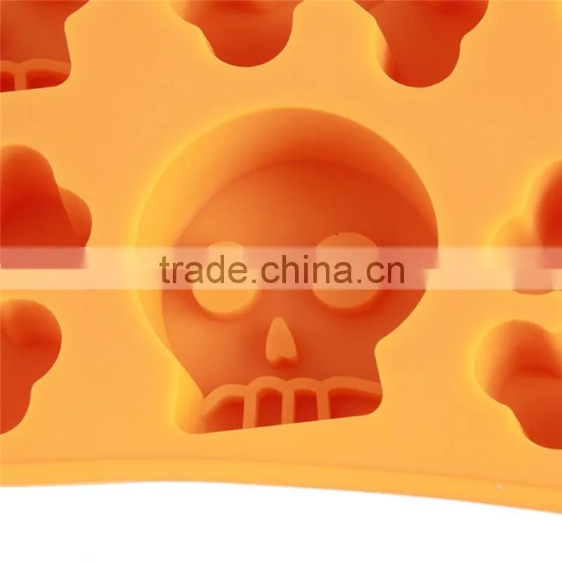 2 COLOR Freeze Ice Cube Tray Skull Mould Mold Cooking Tools Cookie Cutter Ice Molds Ice Trays Ice Cream Tools hot selling