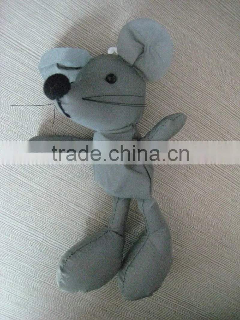 mouse shape reflective zipper tags