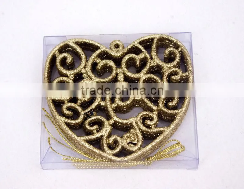 CHRISTMAS TREE ORNAMENTS LOVE HEART SAHPED ORNAMENTS