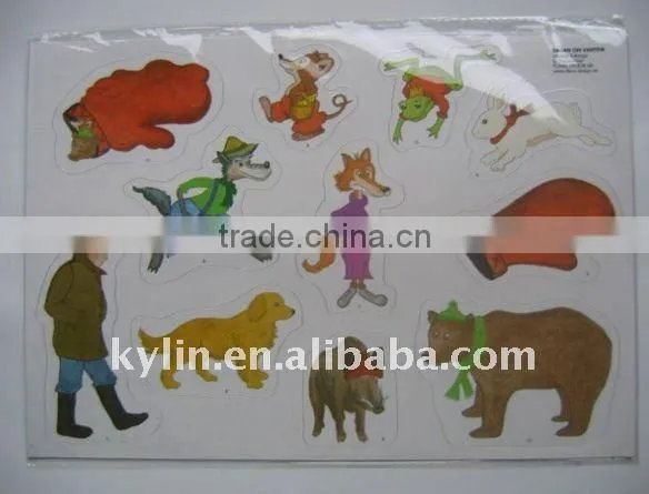 laminated paper magnet puzzle