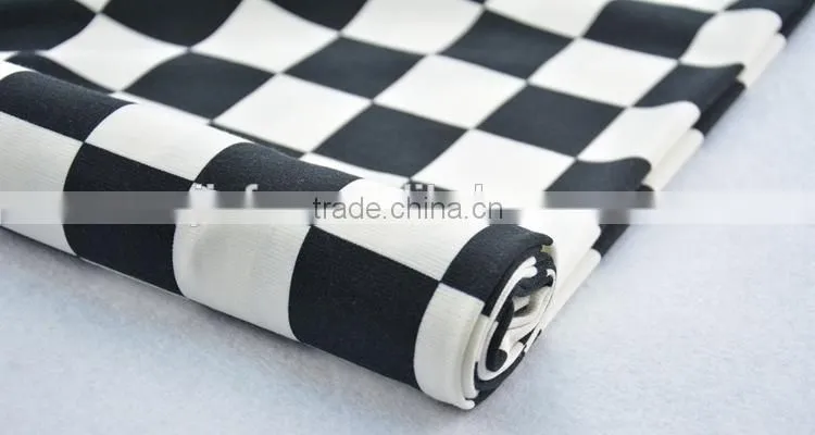 Jiufan Textile Soft Poly Spun Single Jersey Printed Punto Roma Knitting Fabric