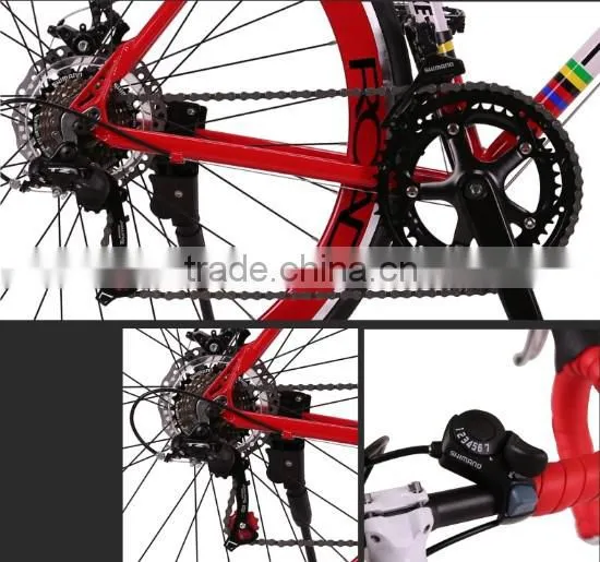 SNOW white aluminum alloy frame 700c road racing road bicycle
