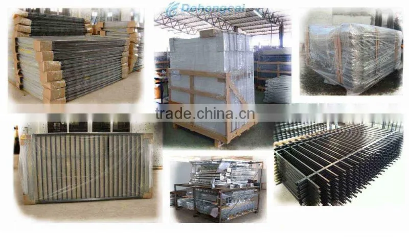 New Style Wrought Iron Bent Balcony Railings