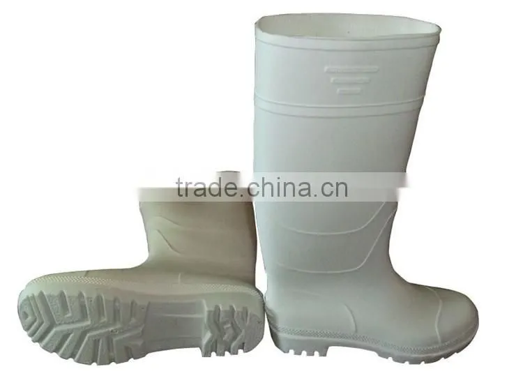 white pvc rain boots,wellington boots,rain shoes,pvc rain boot for food industry