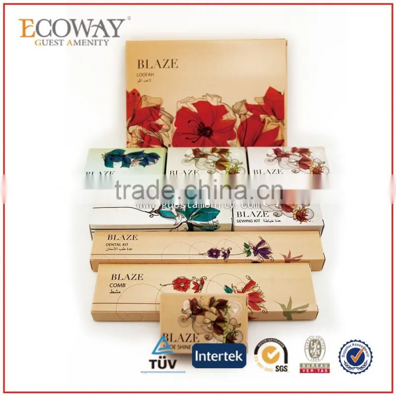 luxury five star hotel amenities disposable bathroom hotel accessory