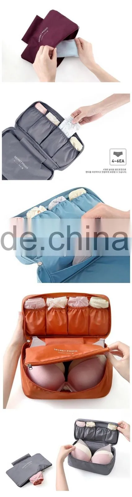 High quanlity female's lingerie and bra storage hand bag, travel bags,