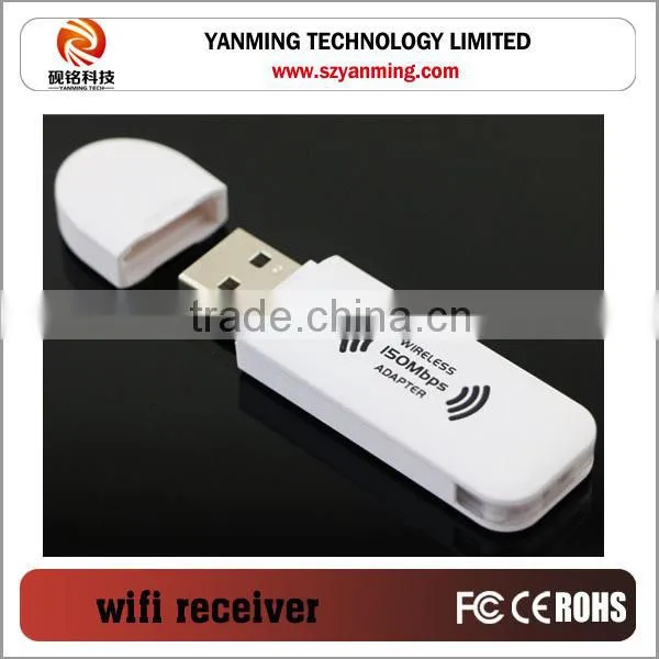USB 150mbps wireless receiver WIFI wireless ethernet adapter for TV set-top boxes