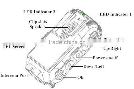 1080p law enforcement police 3G body worn camera