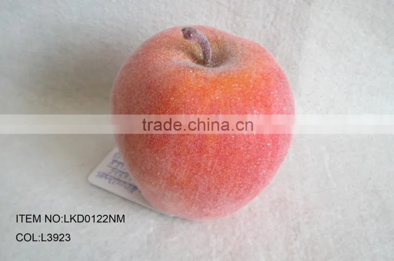 decorative artificial foam apple with emulation sugar for havest home decoration