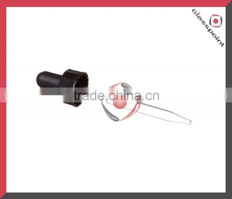 Tamper evident plastic cap with glass dropper, China Manufacturer