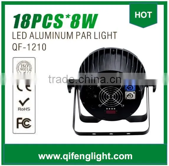 QF-1210 LED Aluminum par led stage lighting 18pcs*8w 4 in 1